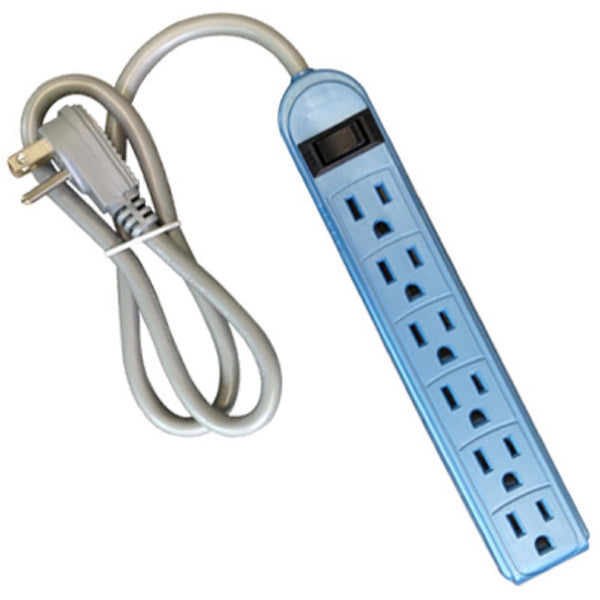 Master Electrician PS615 6 Outlet Power Strip, Assorted Color