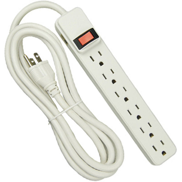 Master Electrician PS669XL 6 Outlet Power Strip, White