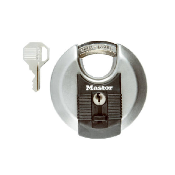 Master Lock M50XKADCCSEN Disc Lock Padlock, Stainless Steel