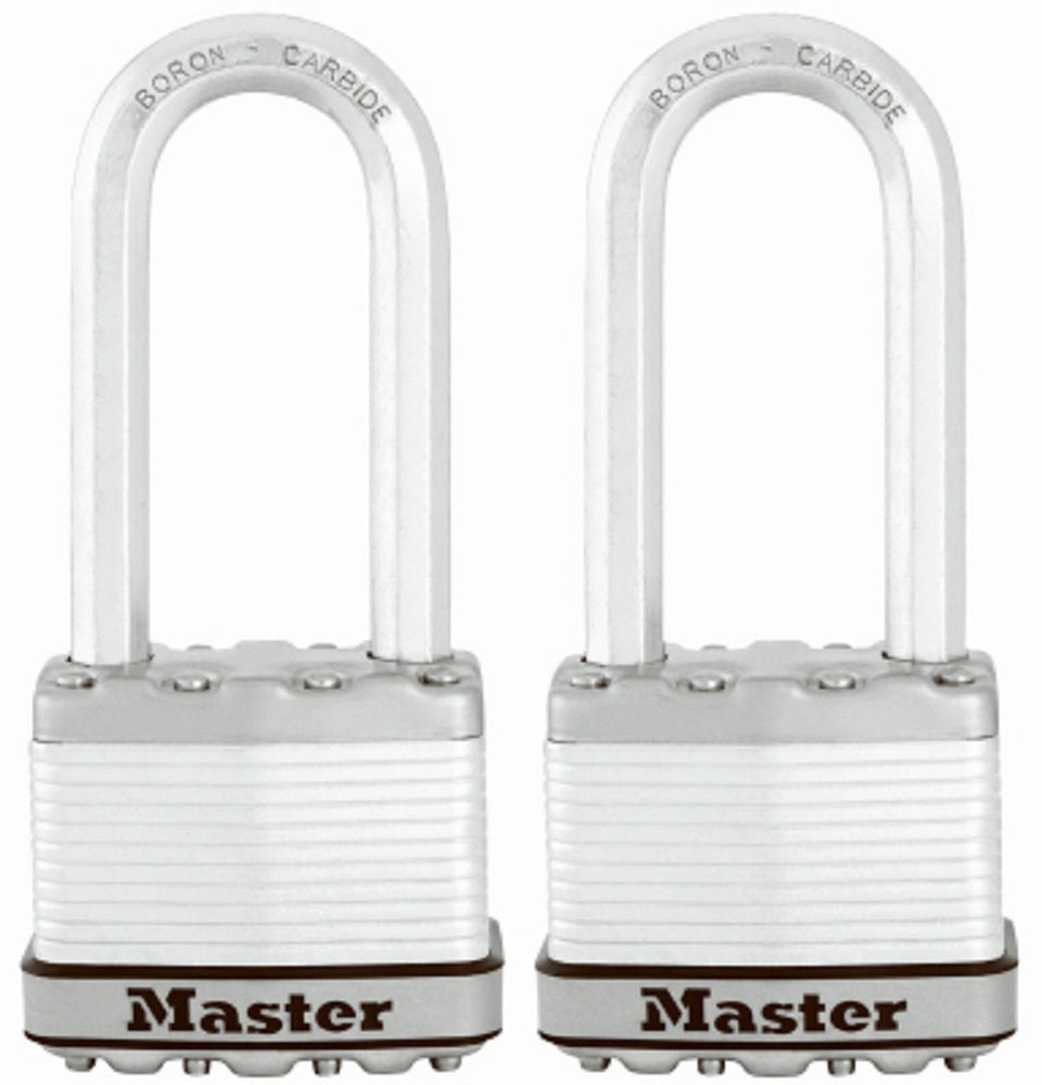 Master Lock M5XTLJCCSEN Magnum Keyed Padlock, Steel, 2"