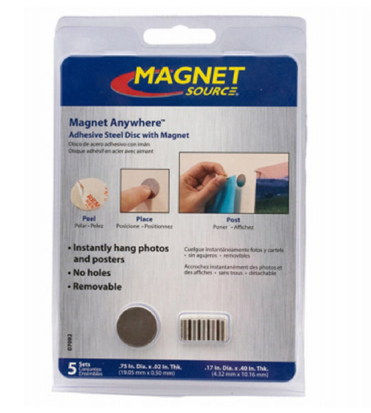 Master Magnetics 07092 Magnet Anywhere, 5 Pack