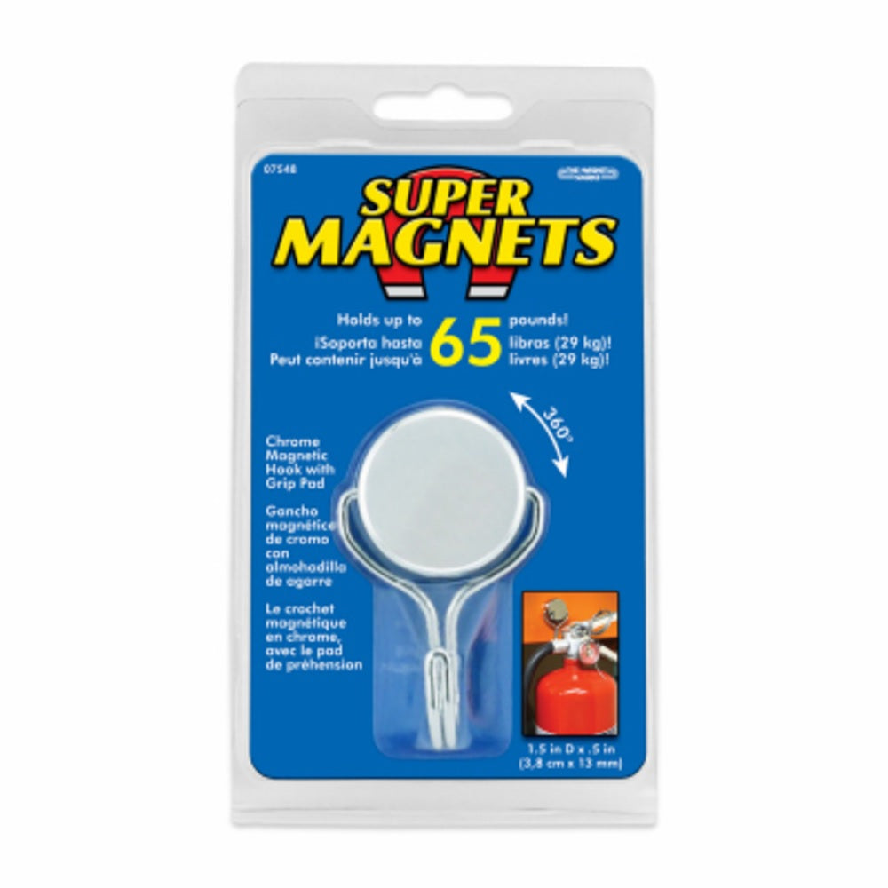 Master Magnetics 07548 Magnetic Swivel Hook, Silver