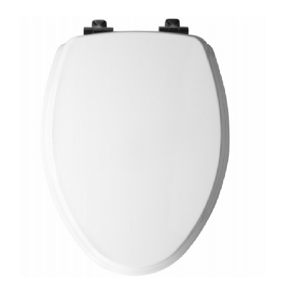 Mayfair 126MBSL 000 Slow Close Elongated Wood Toilet Seat, White