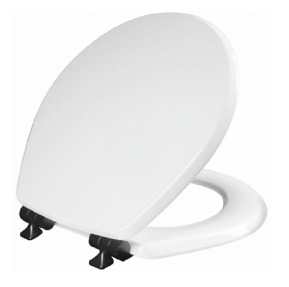 Mayfair 26MBSL 000 Slow Close Wood Round Toilet Seat, White