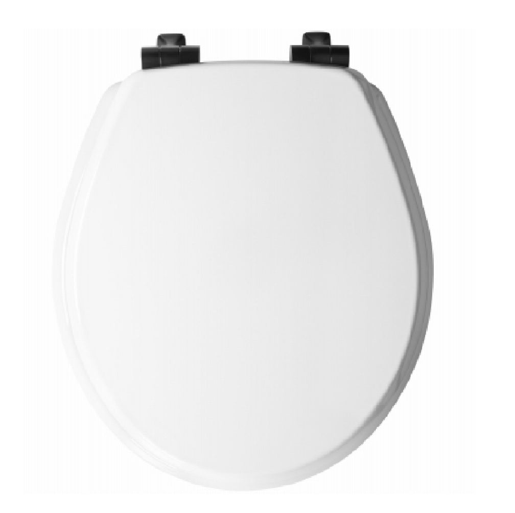 Mayfair 26MBSL 000 Slow Close Wood Round Toilet Seat, White