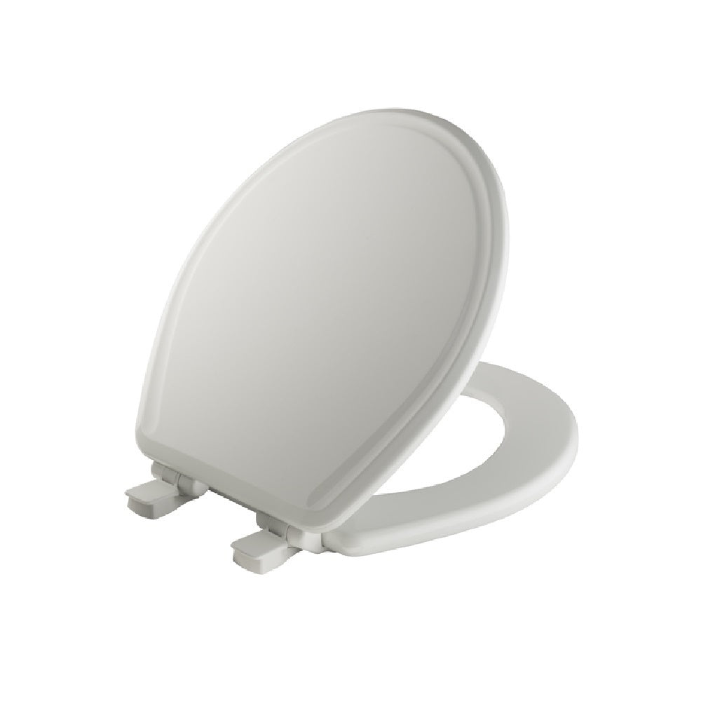 Mayfair 47SLOW-000 Slow Close Round Toilet Seat, Molded Wood, White
