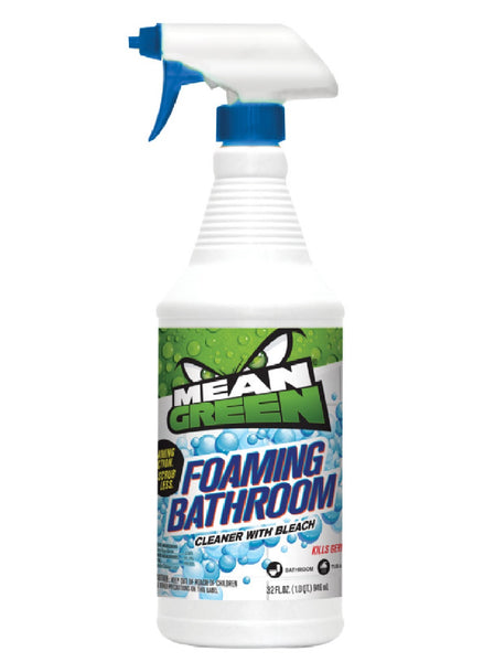 Mean Green 73008 Foaming Bathroom Cleaner with Bleach, 32 Ounce