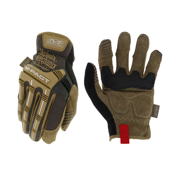 Mechanix Wear MPC-07-010 M-Pact Open Cuff Impact-Resistant Gloves, Brown, Large
