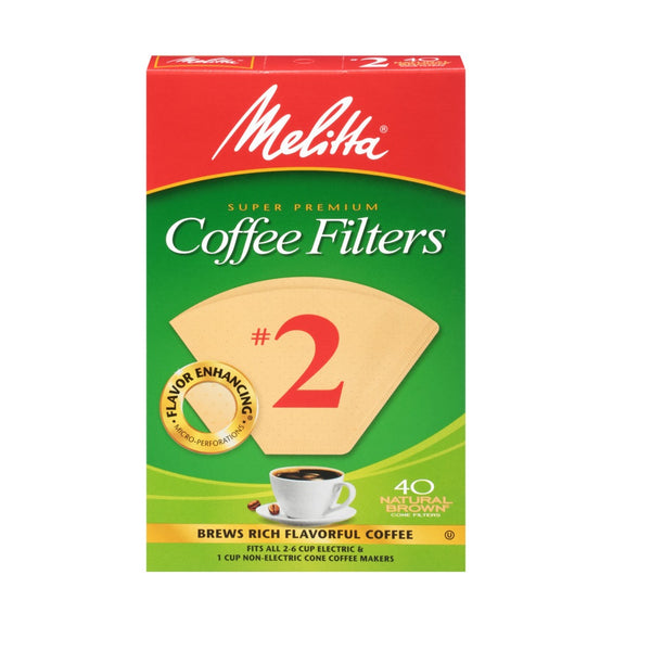 Melitta 612412 Coffee Filter, Natural Brown