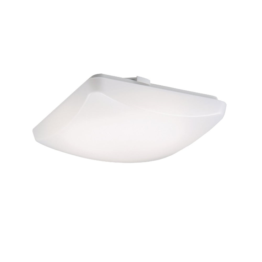 Metalux FM11WSCCR Square Integrated LED Flush Mount Light, White