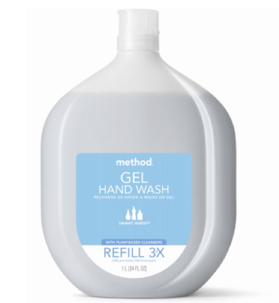Method 328104 Gel Hand Wash Refill, 34 Ounce