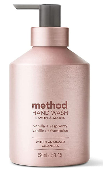 Method 05715 Premium Gel Hand Wash, Vanilla & Raspberry, 12 Oz