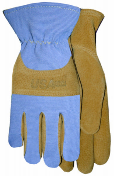 Midwest Quality Gloves 187PER-M Suede Pigskin Leather Palm Glove, Medium