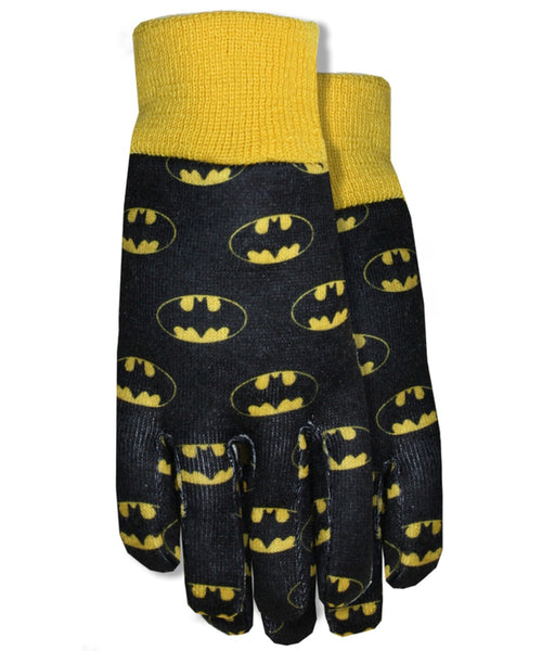 Midwest Quality Gloves SFB102TH8 Batman Jersey Garden Gloves, Toddler
