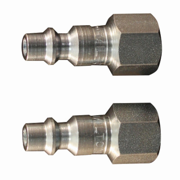 Milton S-728 Female M style plugs, 1/4", 300 PSI, 2 Pack
