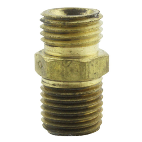 Milton S-648 Hex Nipple Hose Fitting, 1/4" MNPT x 1/4" NPS