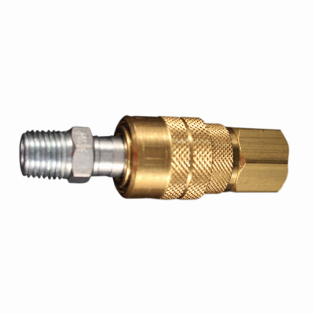 Milton S-711 Male M Style Coupler and Plug, 1-4" NPT, 300 PSI