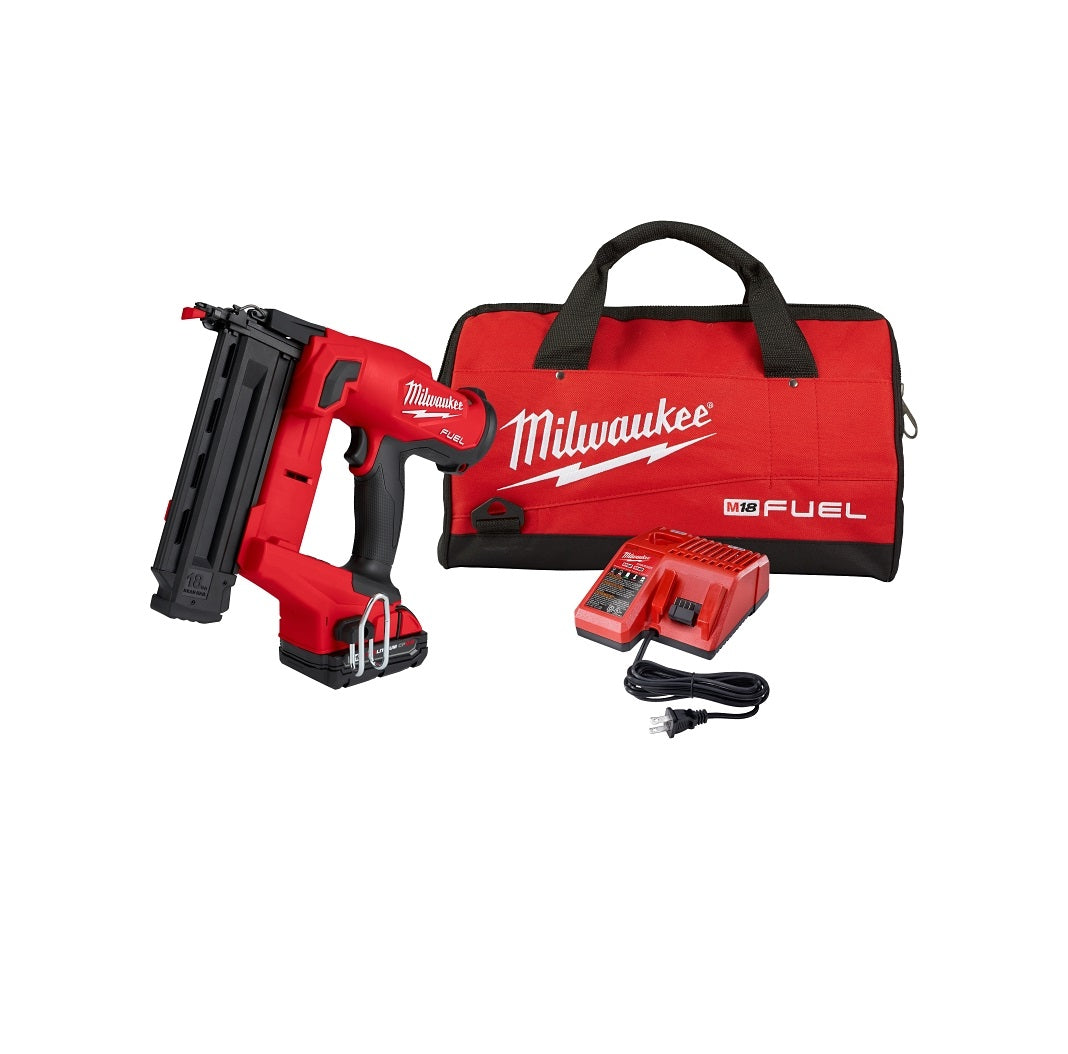 Milwaukee 2746-21CT Brad Nailer Kit, 18 V, 2 Ah