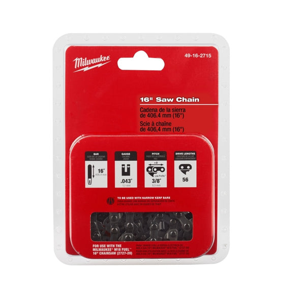 Milwaukee 49-16-2715 Chainsaw Chain, 16 Inch