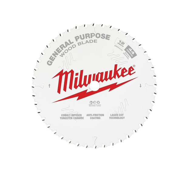 Milwaukee 48-40-1220 Circular Saw Blade, 12 inch Dia, 44-Teeth