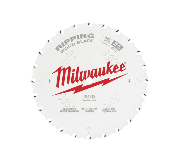 Milwaukee 48-40-1020 Circular Saw Blade, 24-Teeth, 10 inch