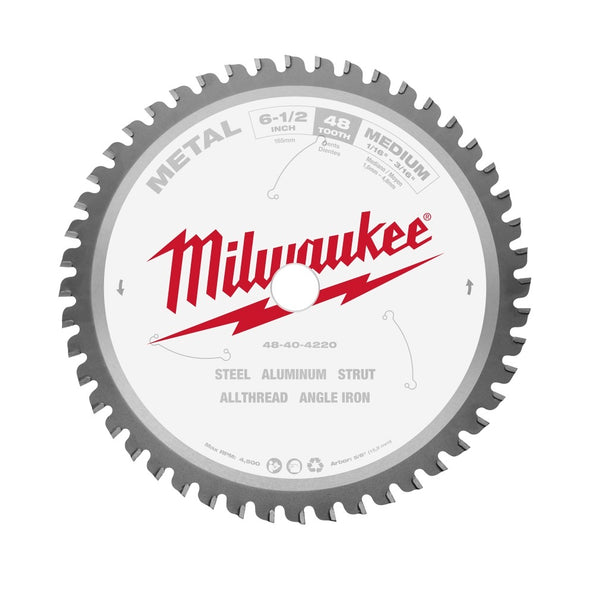 Milwaukee 48-40-4220 Circular Saw Blade, 6-1/2 inch, 48-Teeth