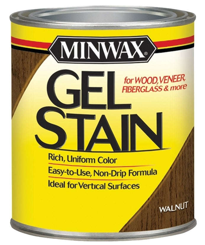 Minwax 66060000 Semi-Transparent Oil-Based Gel Stain, Walnut, 1 Quart