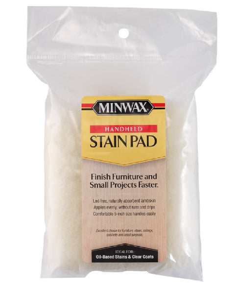 Minwax 423546000 Handheld Floor Stain Pad, Lambskin