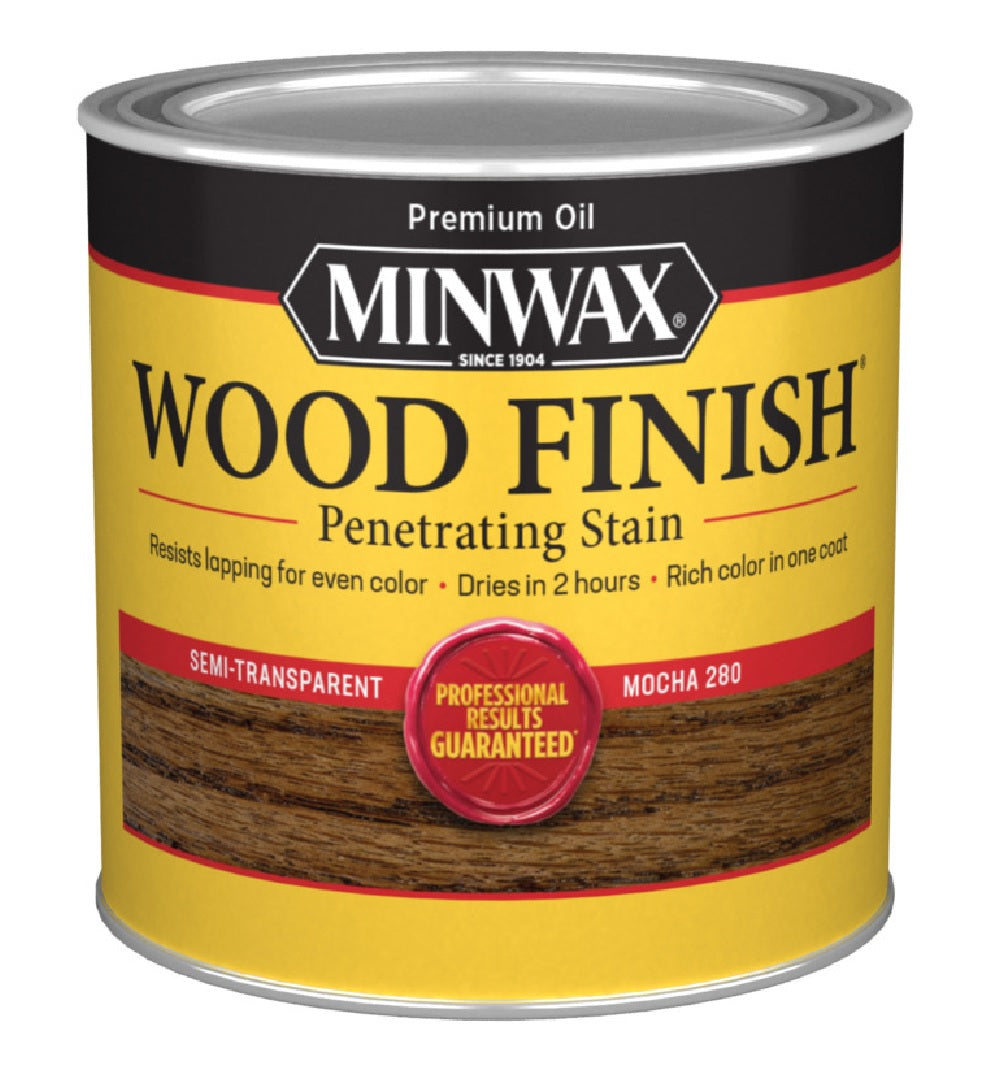 Minwax 227194444 Interior Wood Stain, Mocha, 1/2 pt