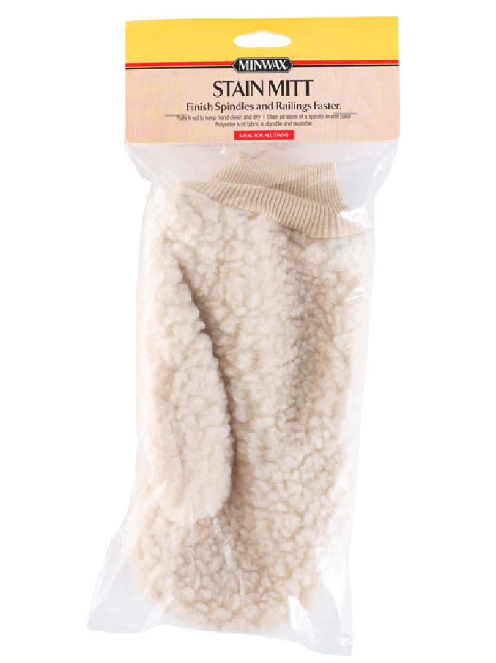 Minwax 427912010 Stain Mitt, 13-1/4 Inch, Lambskin