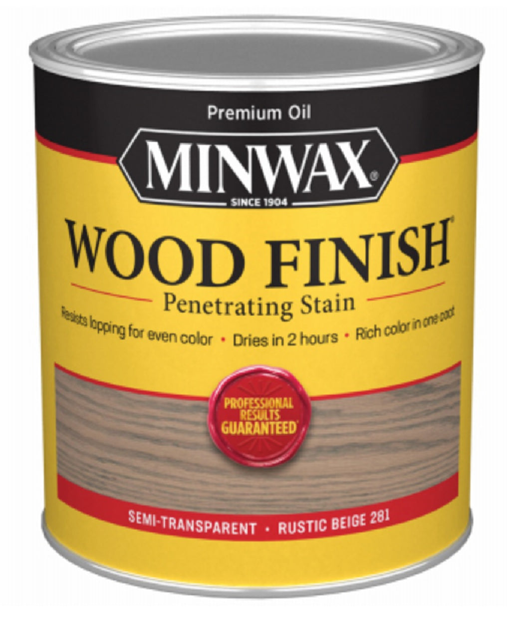 Minwax 701004444 Wood Finish Rustic Beige Interior Stain, 1 Quart