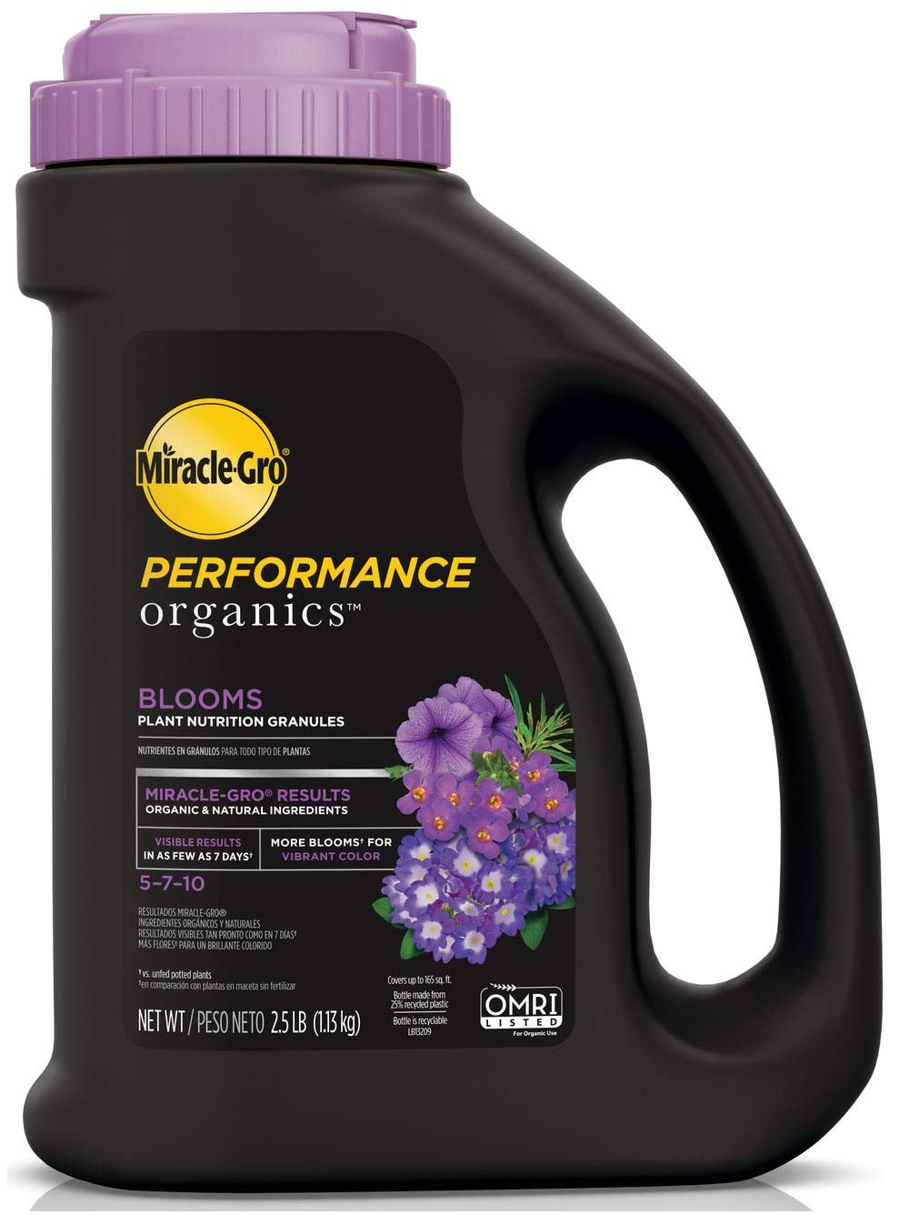 Miracle-Gro 3005710 Performance Organics Blooms Plant Food, 2.5 Lbs