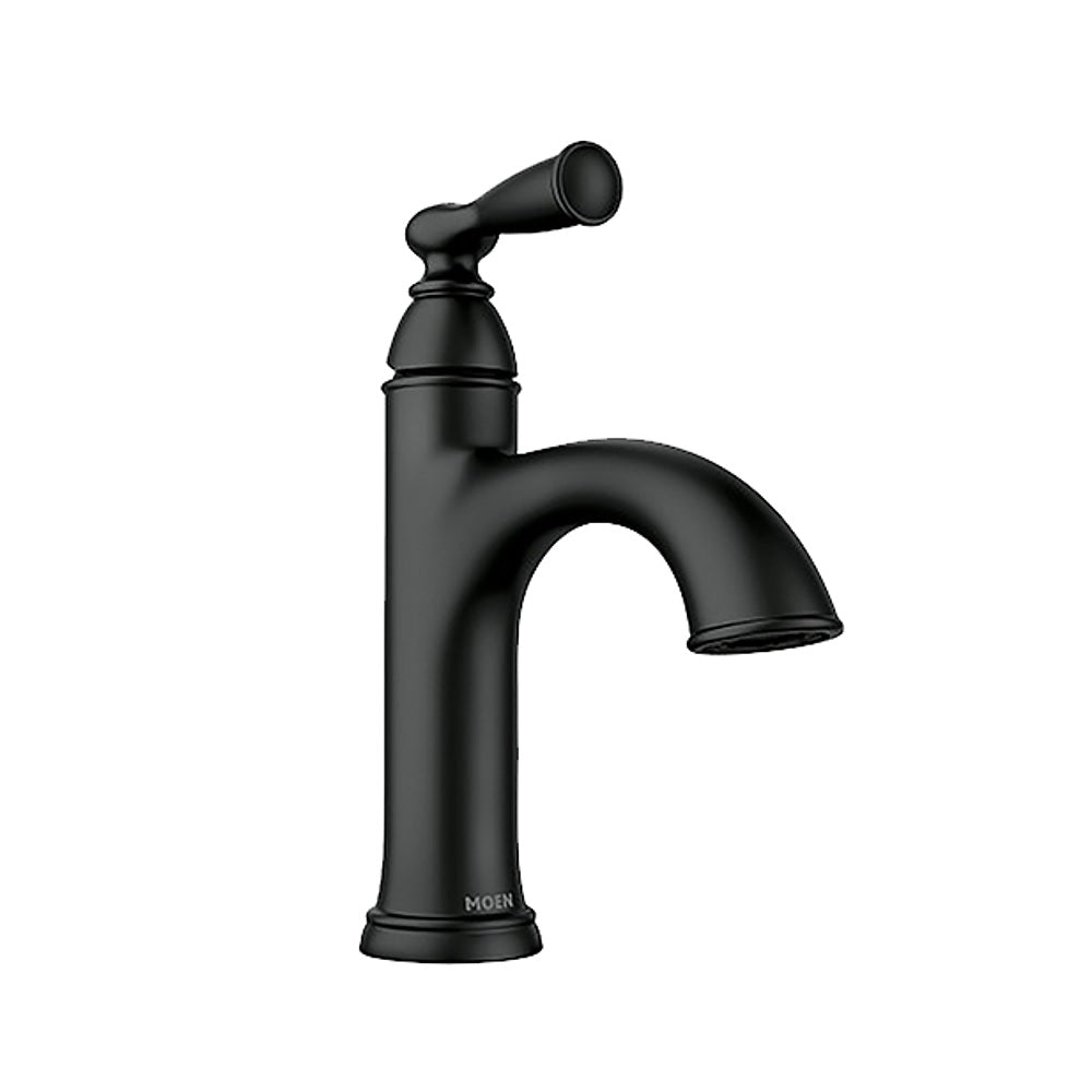 Moen 84945BL Banbury Single Handle High Arc Bathroom Faucet, Matte Black