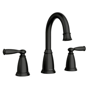 Moen 84947BL Banbury Two Handle High Arc Bathroom Faucet, Matte Black