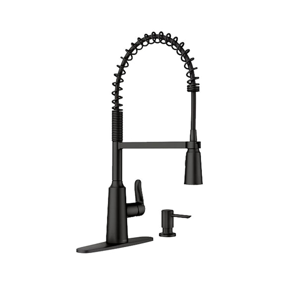 Moen 87807BL Edwyn Single Handle High Arc Kitchen Faucet, Matte Black