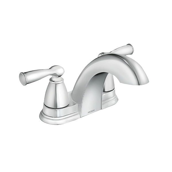 Moen 84942 Banbury Two Handle Low Arc Bathroom Faucet, Chrome