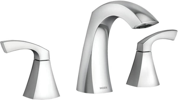 Moen 84504 Lindor Two-Handle High Arc Bathroom Faucet, Chrome