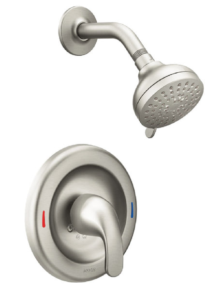 Moen 82604SRN Adler Posti-Temp 1 Handle Shower Faucet, Brushed Nickel