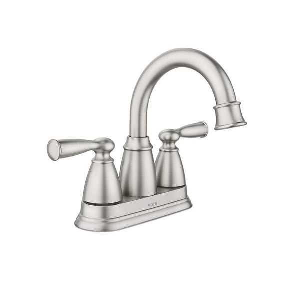 Moen 84943SRN Banbury Centerset Bathroom Sink Faucet, Brushed Nickel