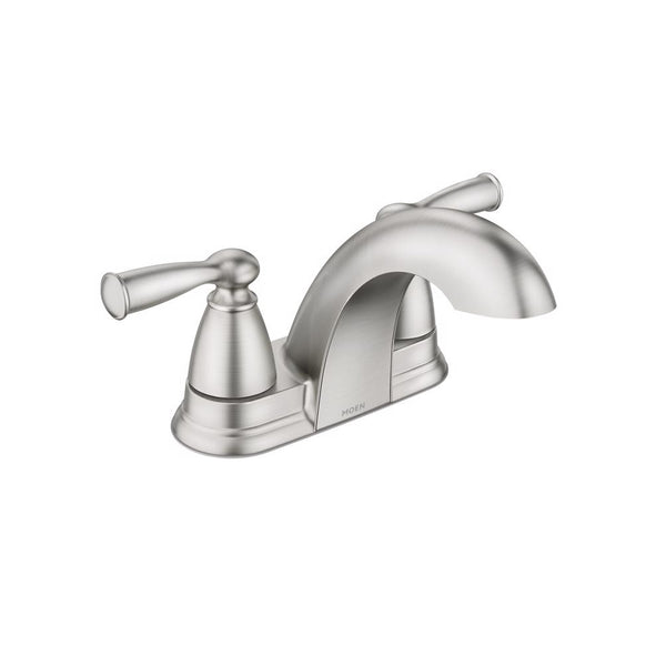 Moen 84942SRN Banbury Centerset Bathroom Sink Faucet, Brushed Nickel