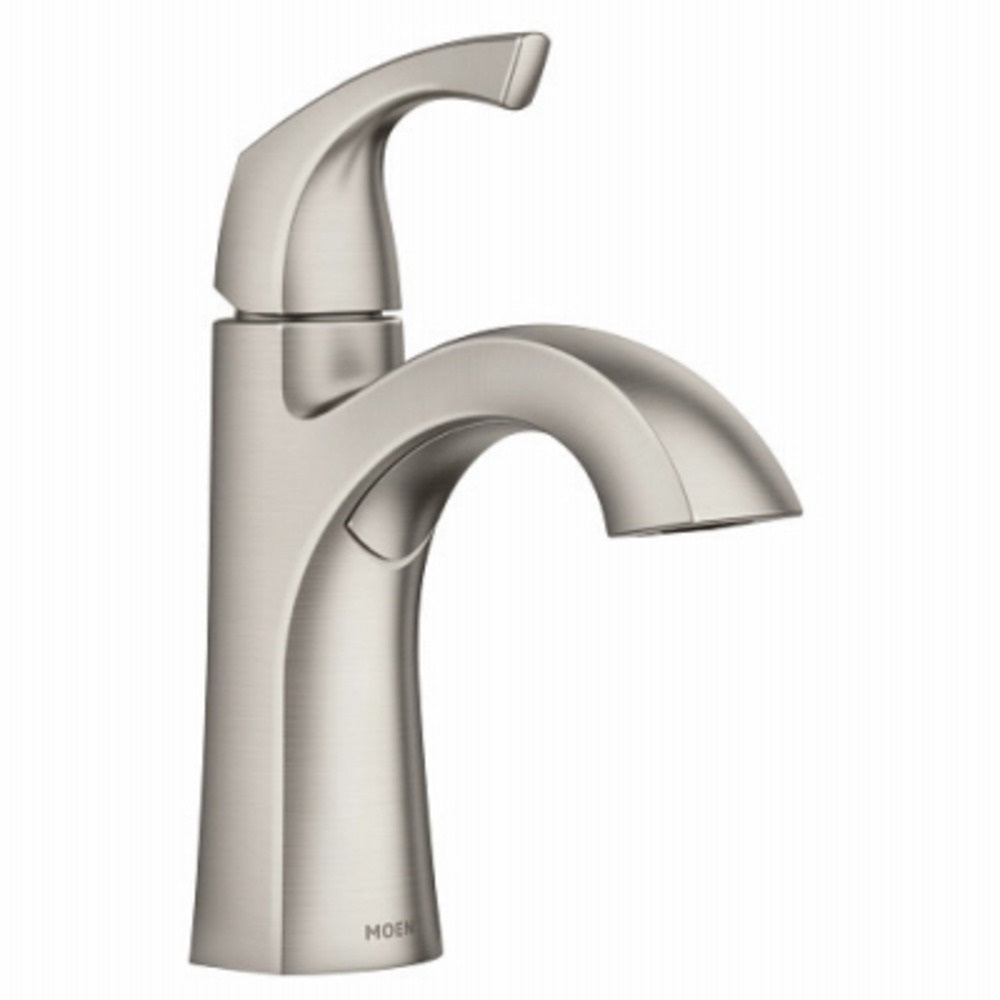 Moen 84505SRN Lindor One-Handle High Arc Bathroom Faucet, Brushed Nickel