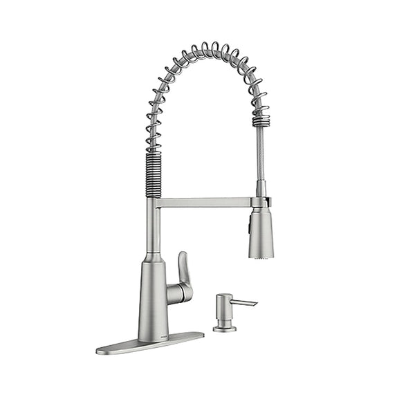Moen 87807SRS Edwyn Single Handle High Arc Kitchen Faucet, Stainless Steel