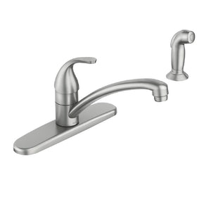 Moen 87604SRS 4-Hole Kitchen Faucet, Nickel