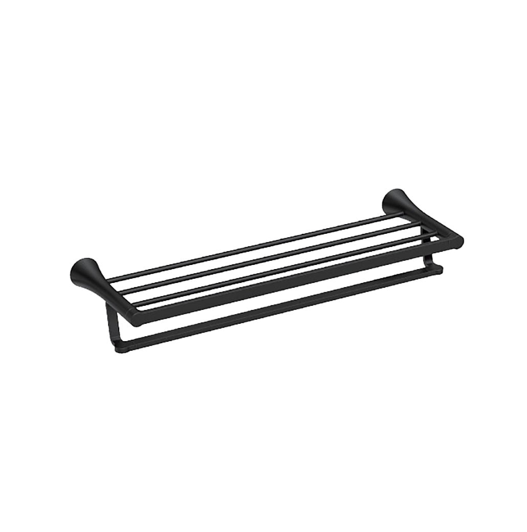 Moen Y0794BL Mikah Series Towel Shelf, Zinc, Matte Black