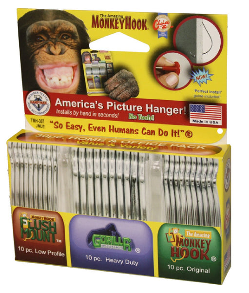 Monkey Hook TMH-314 Value & Variety Pack Picture Hanging Set