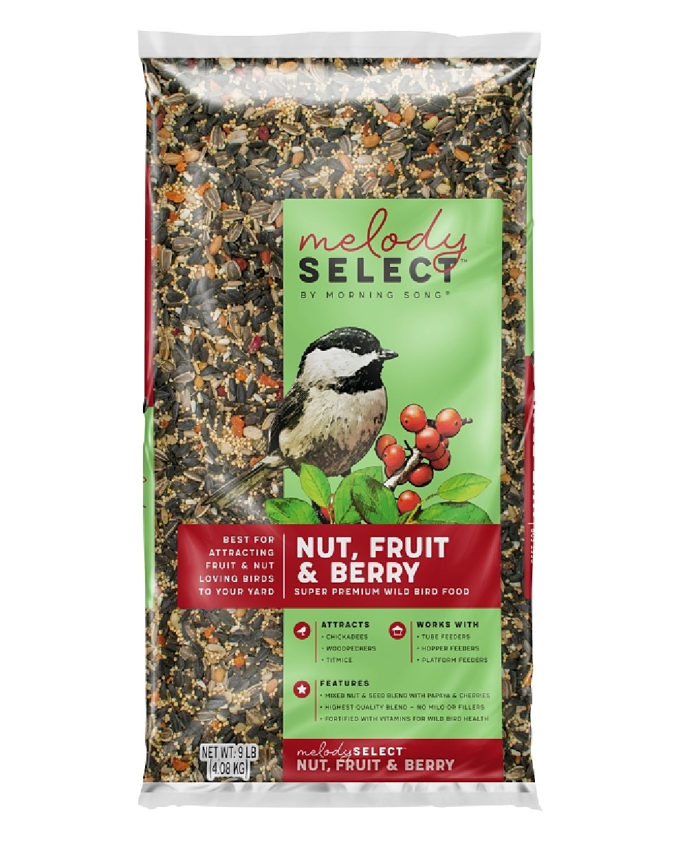 Morning Song 14064 Berry Fruit Nut Wild Bird Food, 9 Lb