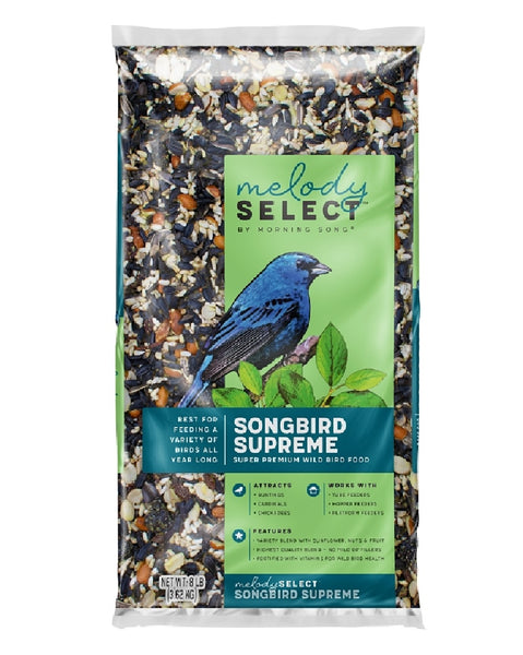 Morning Song 14062 Songbird Supreme Flavor Wild Bird Food, 8 Lb