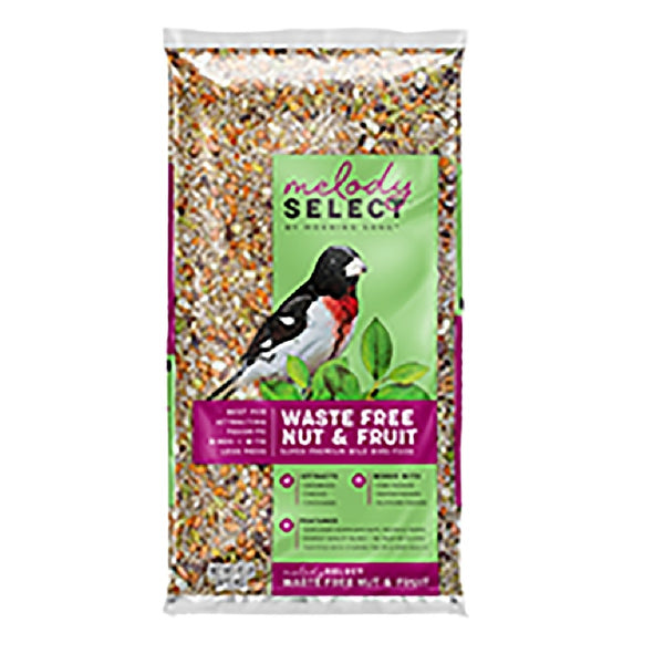 Morning Song 14056 Waste-Free Fruit Nut Flavor Wild Bird Food, 10 Lb