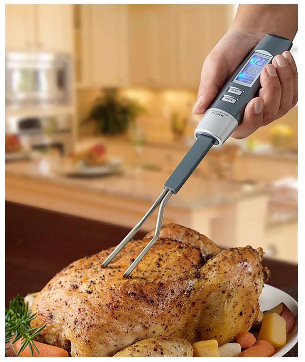 Mr. Bar-B-Q 40112Y Digital Barbecue Temperature Fork