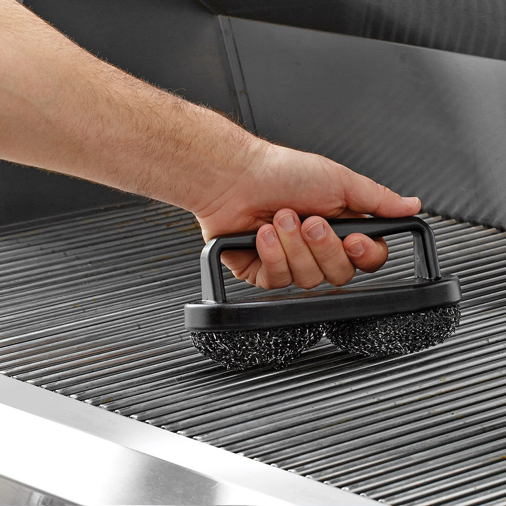 Mr. Bar-B-Q 06470Y Double Headed Scrubber Grill Brush